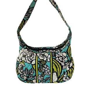 Vera Bradley Island Blooms Small Single Strap Cotton Shoulder Bag Visible Dirt